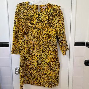 NWT Juicy Couture Silk Leopard Print Mini Dress